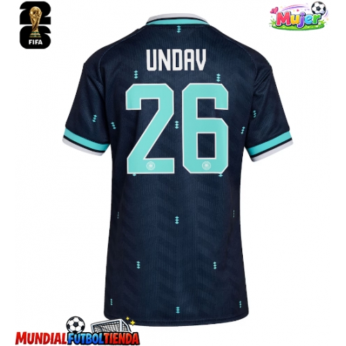 Camiseta Alemania Deniz Undav #26 Segunda Equipación Replica Mundial 2026 para mujer mangas cortas